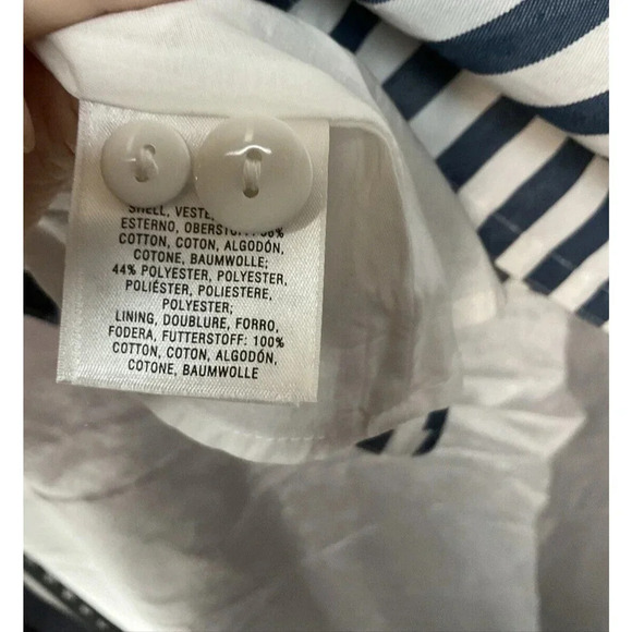 Anthropologie Maeve A Line Striped Midi Skirt Women Sz 4 Coastal Acedemia Preppy - Picture 6 of 11